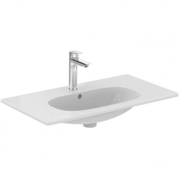 Умивальник Ideal Standard Tesi 80 cm z powierzchniami bocznymi біла з отвором для змішувача- sanitbuy.pl