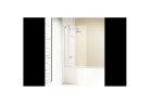 Ширма для ванни Huppe Design Pure 2-секційний - 95/150 білий Скло прозорі Anti-Plaque