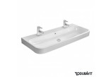 Меблевий умивальник Duravit Happy D.2 шліфована 120x50,5 cm, z dwoma отворами для змішувача, z переливом, біла - sanitbuy.pl