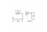 Тримач паперу Grohe Essentials Cube хром 