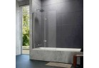 Ширма для ванни Huppe Design pure 120cm Ліве Anti-plaque срібний профіль мат., прозоре скло