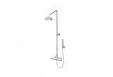 Душовий комплект Zucchetti Isyshower 19 cm - чорний матовий гафрований