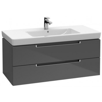 Шафка підраковинна Villeroy&Boch Subway 2.0, 987x520x449 mm, Glossy Grey- sanitbuy.pl