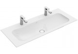 Меблевий умивальник Villeroy&Boch Finion 1200x500 mm без переливу, do dwóch armatur 1-otworowych, White Alpin CeramicPlus