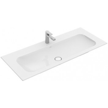 Меблевий умивальник Villeroy&Boch Finion 1200x500 mm без переливу, do dwóch armatur 1-otworowych, White Alpin CeramicPlus- sanitbuy.pl