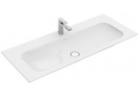 Меблевий умивальник Villeroy&Boch Finion 1200x500 mm без переливу, do dwóch armatur 1-otworowych, White Alpin CeramicPlus- sanitbuy.pl