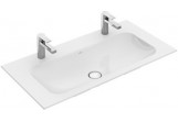 Меблевий умивальник Villeroy&Boch Finion 1000x500 mm без переливу, do dwóch armatur 1-otworowych, White Alpin CeramicPlus