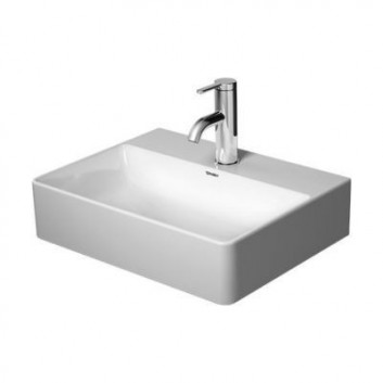 Умивальник прямокутна Duravit DuraSquare 45x35 cm з отвором для змішувача біла- sanitbuy.pl