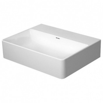 Умивальник прямокутна Duravit DuraSquare 45x35 cm з отвором для змішувача біла- sanitbuy.pl