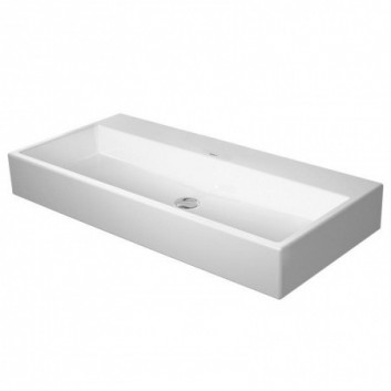 Навісний умивальник Duravit DuraSquare 100x47 cm з 3 отворами для змішувача, z переливом біла- sanitbuy.pl