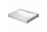 Умивальник на стільницю Duravit DuraSquare 60x47 cm з отвором для змішувача, без переливу біла- sanitbuy.pl