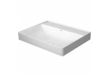 Умивальник на стільницю Duravit DuraSquare 60x47 cm з 3 отворами для змішувача, без переливу біла- sanitbuy.pl