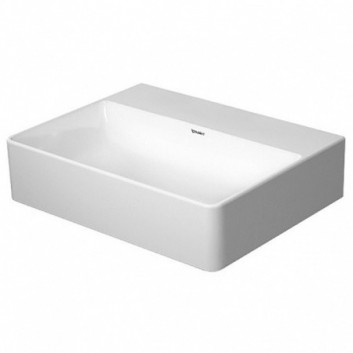 Умивальник на стільницю Duravit DuraSquare 45x35 cm з отвором для змішувача, без переливу біла- sanitbuy.pl