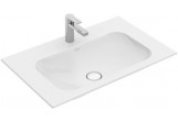 Меблевий умивальник прямокутна Villeroy&Boch Finion 800x500 mm z переливом для арматури з 3 отворами Weiss Alpin CeramicPlus