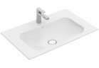 Меблевий умивальник прямокутна Villeroy&Boch Finion 800x500 mm z переливом для арматури з 3 отворами Weiss Alpin CeramicPlus