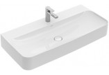 Умивальник настінний прямокутна Villeroy&Boch Finion 1000x470 mm без переливу Weiss Alpin CeramicPlus для арматури з 1 отвором- sanitbuy.pl