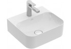 Умивальник на стільницю Villeroy&Boch Finion 430 x 390 mm без переливу, для арматури з 1 отвором, шліфований низ біла