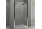 Двері зі сталим елементом праве Novellini Modus G 110x195cm прозоре скло, profil хром