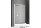 Кабіна typu walk-in Novellini Kali H 117-120cm, срібний профіль, прозоре скло
