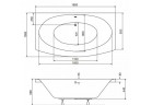 Ванна прямокутна Besco Telimena 180x85 cm біла