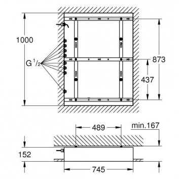 Element монтажний Rainshower F-Series 40" - sanitbuy.pl