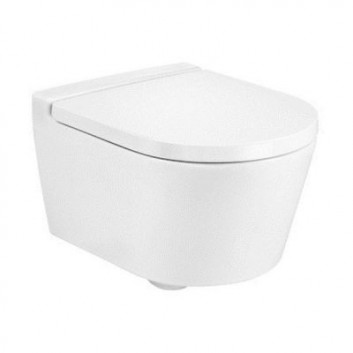 Раковина WC навісна Roca Inspira Rimless Compacto 37x48 cm біла - sanitbuy.pl