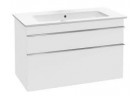 Шафка підраковинна Villeroy&Boch Venticello. 753x590x502mm, ручки хром, glossy white