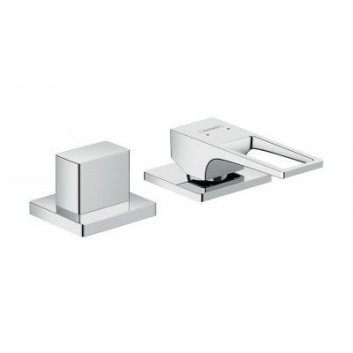 Однорычажный для ванны Hansgrohe Metropol на 2 отвори на край ванни хром - sanitbuy.pl