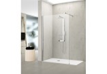 Бічна стінка Novellini Kuadra H 80 cm, profil хром скло прозорі - sanitbuy.pl