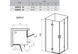 Душова кабіна Ravak SmartLine квадратна квадратна SMSRV4 90x90 Хром+Transparent 190 cm - sanitbuy.pl