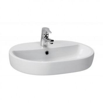 Умивальник 60 cm на стільницю Cersanit Caspia Oval біла - sanitbuy.pl