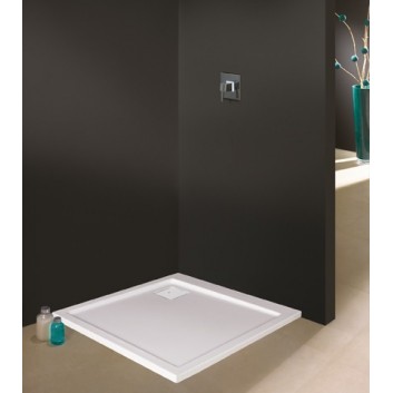 Піддон квадратний Sanplast Prestige Mineral B-M/PR 90x90x1,5 900x900 білий- sanitbuy.pl