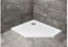 П ятикутний душевий піддон лівий Radaway Doros PT E 100x80cm білий