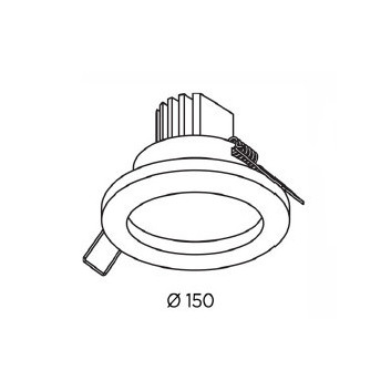 Oprawa wbudowana з рамкою BPM Lighting SU Classic kwadrat, біла- sanitbuy.pl