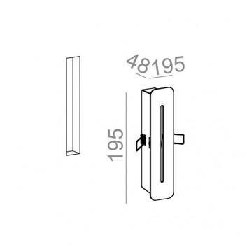 Бра AQForm Beam Rift halogen, білий- sanitbuy.pl