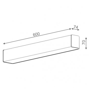 Бра AQForm Belt square LED, білий мат.- sanitbuy.pl