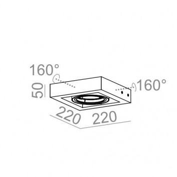 Бра AQForm Bent 60 Fluo, білий- sanitbuy.pl