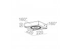 Бра AQForm Cadra 111x1 QRLED, білий мат.