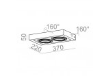Бра AQForm Cadra 111x2, білий мат.