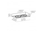 Бра AQForm Cadra 111x2 QRLED, білий мат.- sanitbuy.pl