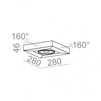 Бра AQForm Cadra 111x2 QRLED, білий мат.- sanitbuy.pl