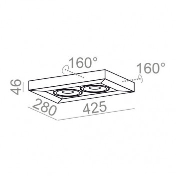 Бра AQForm Cadva 111x1 QRLED, білий мат.- sanitbuy.pl