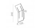 Бра AQForm Camber square rift LED, білий мат.