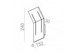 Бра AQForm Cadva 111x2 QRLED, білий мат.- sanitbuy.pl