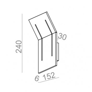 Бра AQForm Cadva 111x2 QRLED, білий мат.- sanitbuy.pl