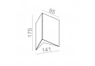 Бра AQForm Graph LED 230V, білий мат.