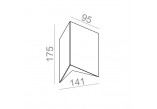 Бра AQForm Camber square rift LED, білий мат.- sanitbuy.pl