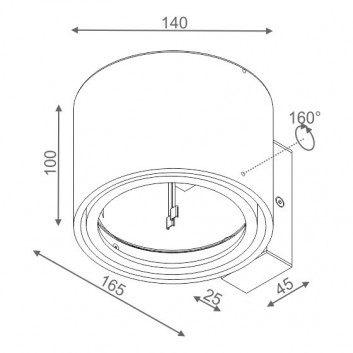 Бра AQForm Graph LED 230V, білий мат.- sanitbuy.pl