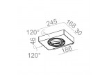 Бра AQForm Sleek 111x1 QRLED, білий мат.- sanitbuy.pl