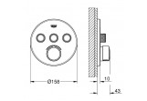 Однорычажный для ванны Grohe SmartControl прихований do 3 wyjść wody, хром
